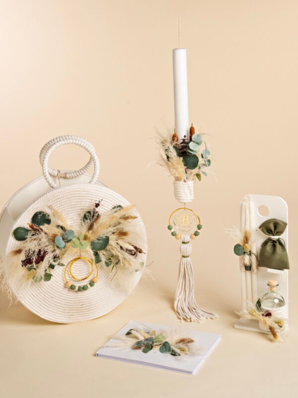 K26.51 Ψάθινο καλάθι Jason Baby Bloom