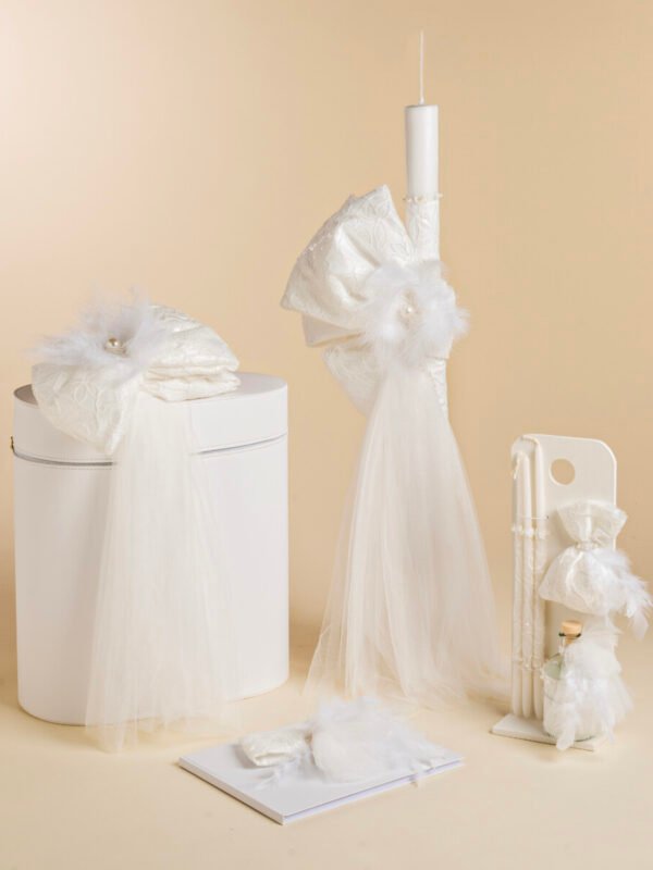 K26.02 Τσάντα πέρλα λευκή Baby Bloom